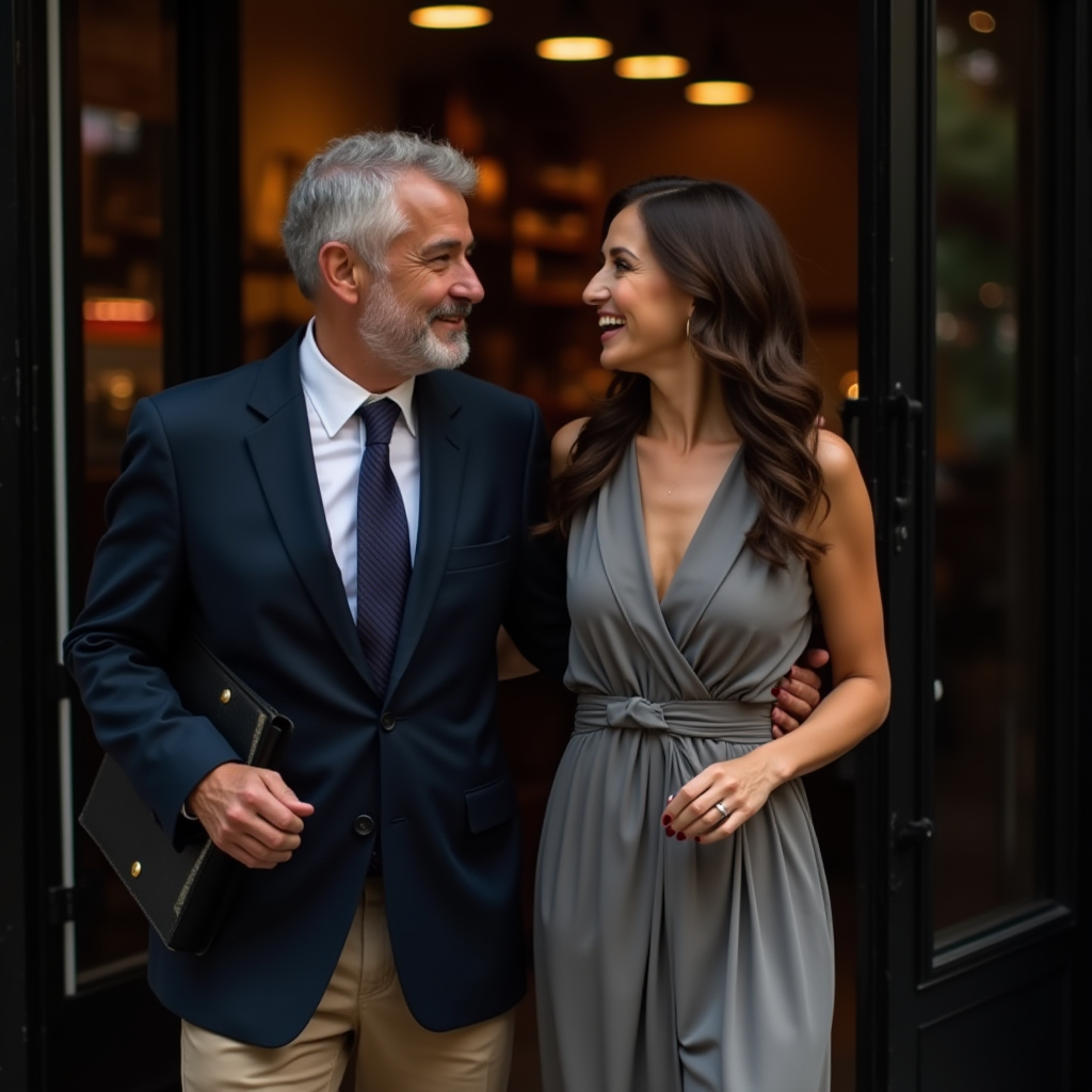 Happy group laughing